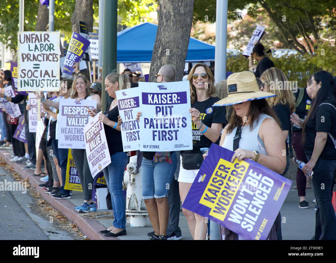Walnut Creek, CA 5. Oktober 2023 Protest von Mitarbeitern des