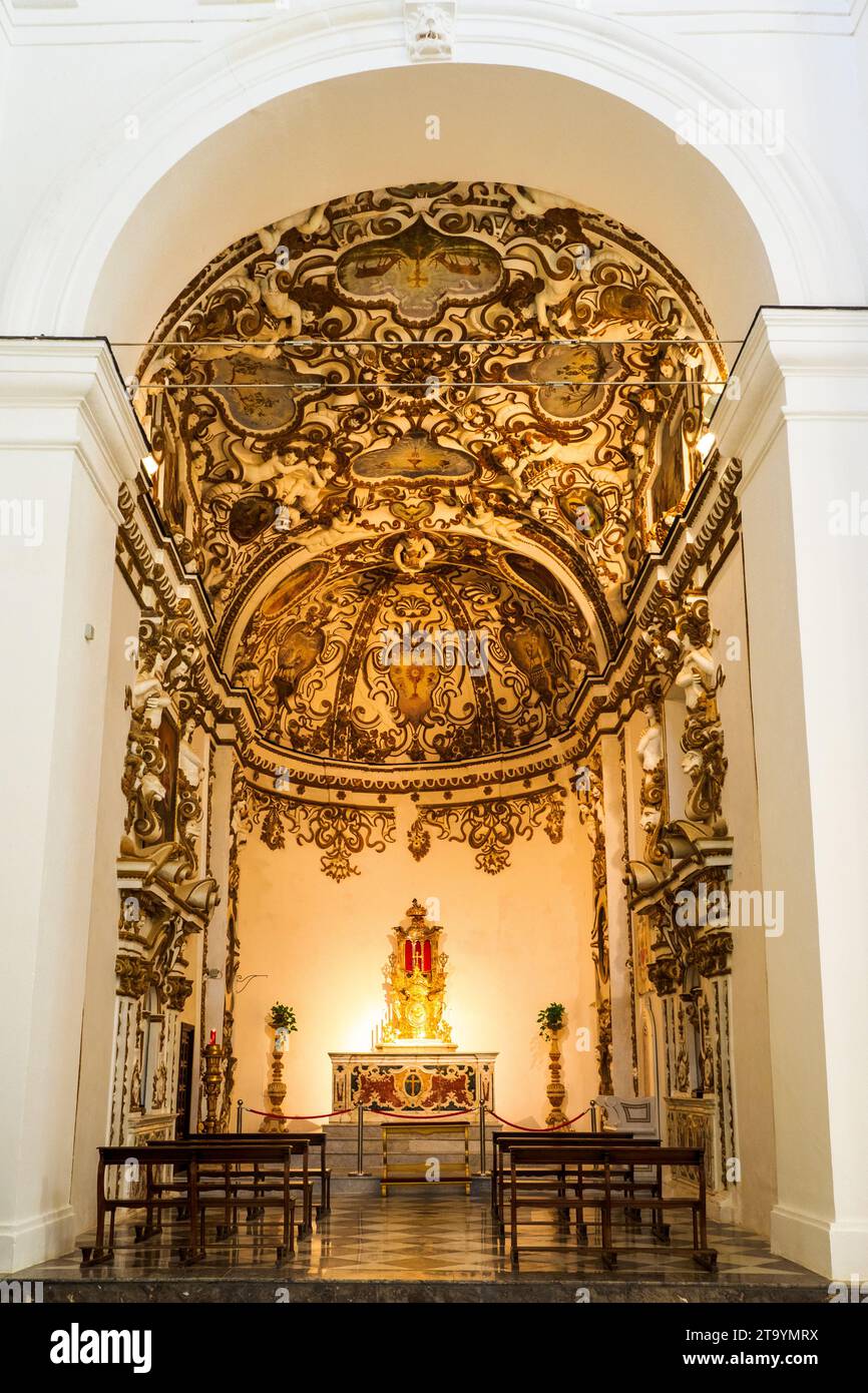 Kapelle des Allerheiligsten Sakraments - Cattedrale di San Gerlando (Kathedrale von Agrigent) - Sizilien, Italien Stockfoto