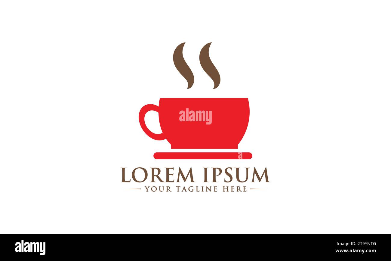 Design Mit Kaffee-Logo Stock Vektor