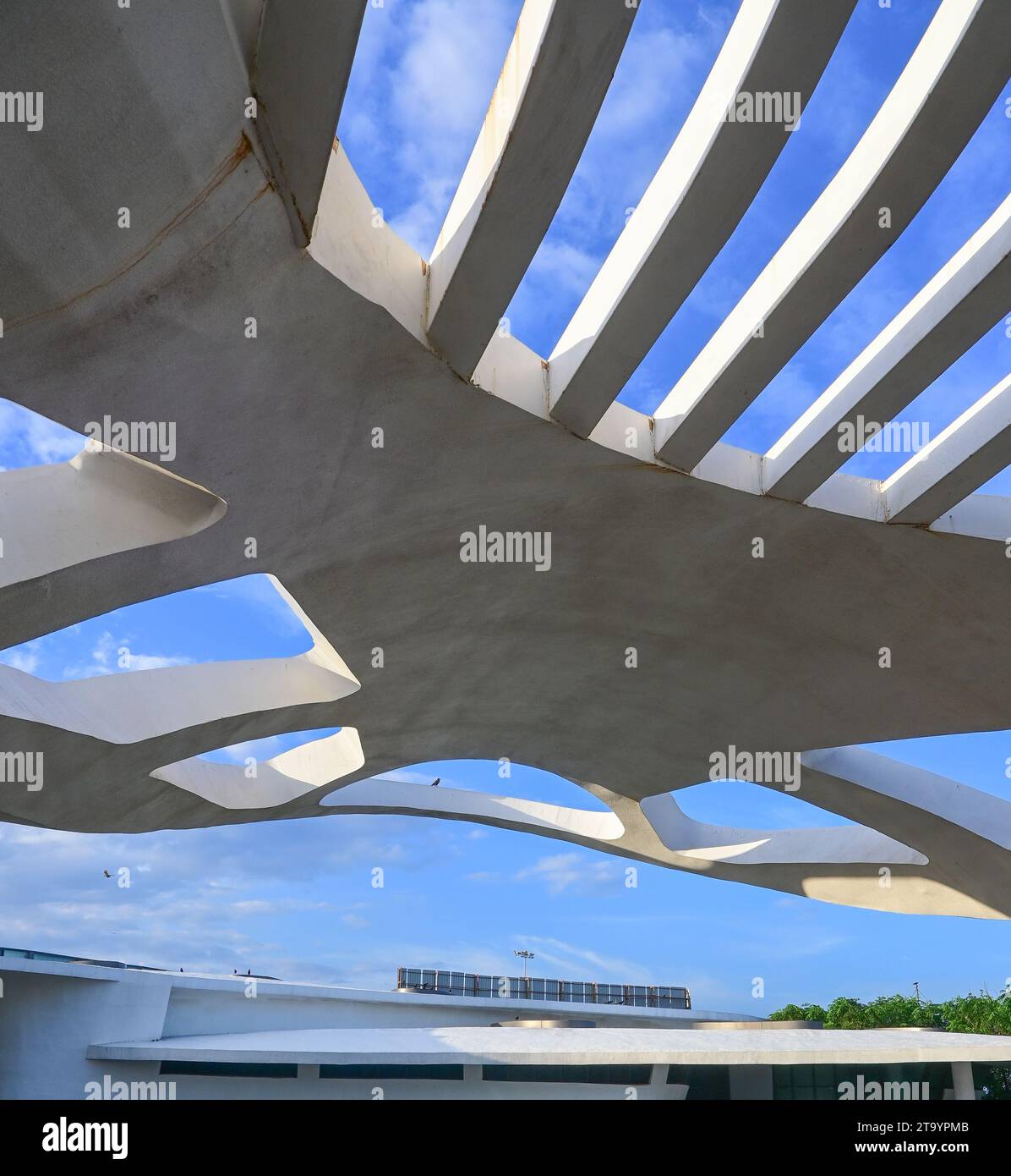 Wunderschöne futuristische Architektur Stockfoto