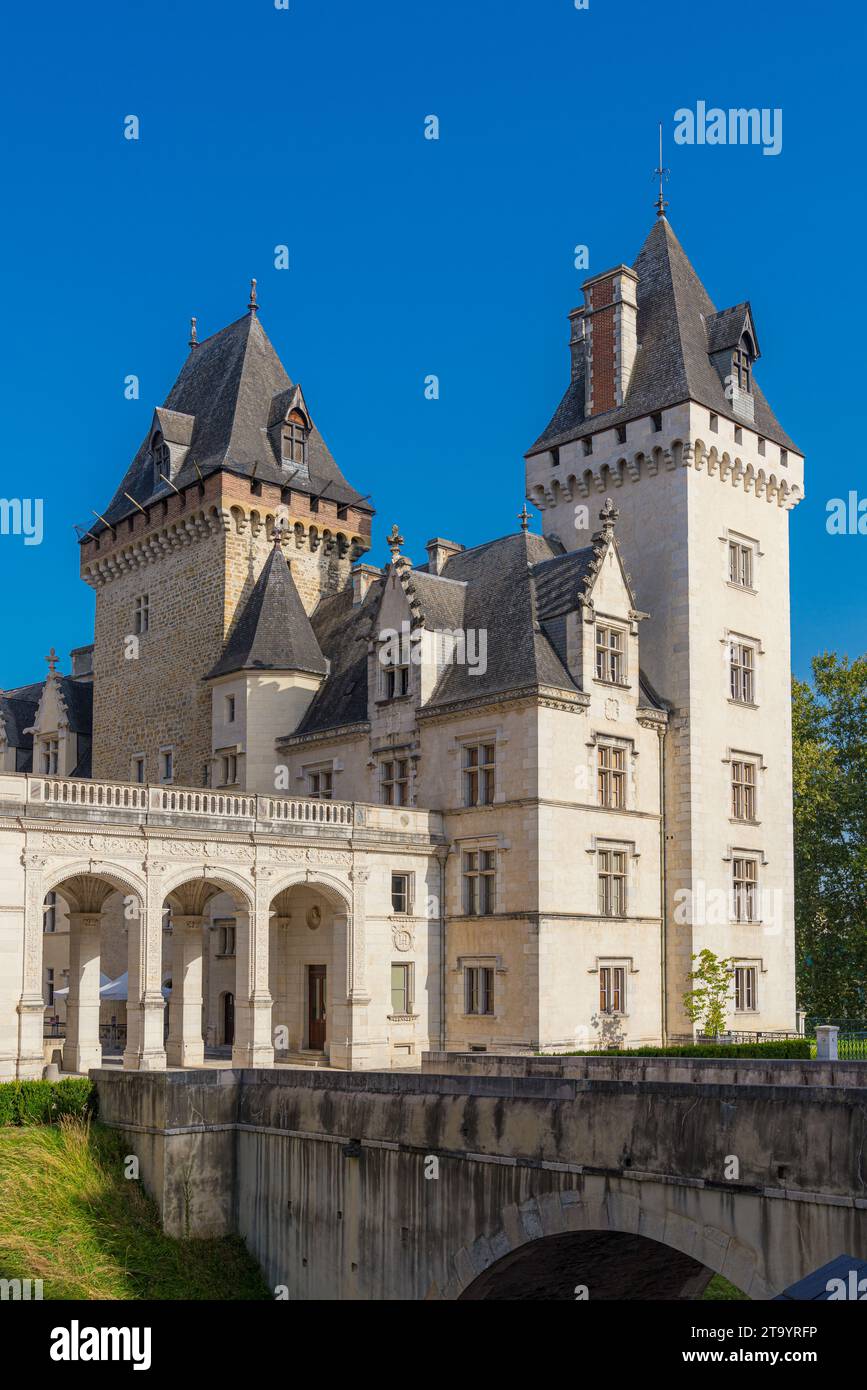 Außenansicht des Chateau de Pau, Pyrénées-Atlantiques, Frankreich. Die Geburtsstätte Henri IV Stockfoto