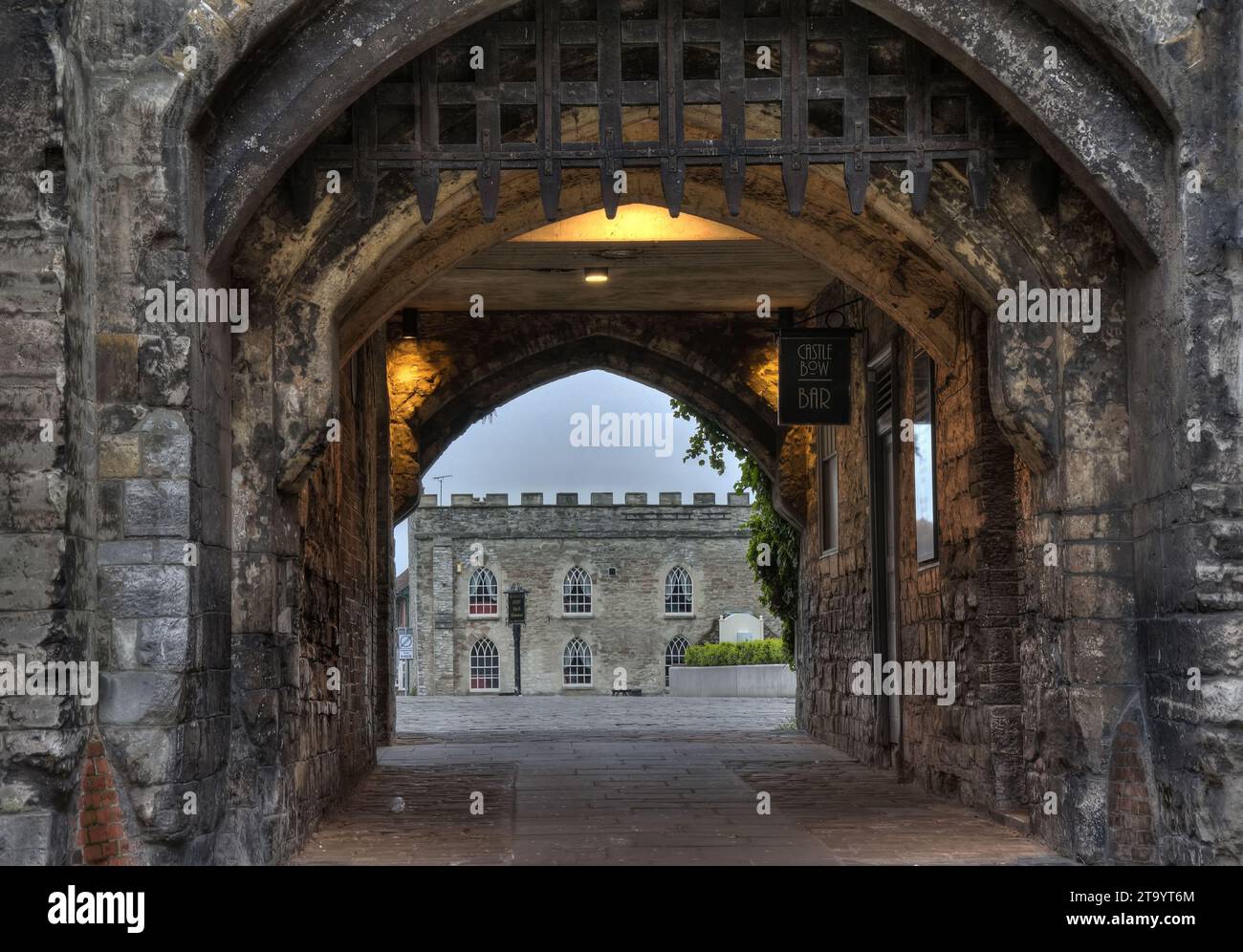 Castle Bow, Taunton, Somerset Stockfoto