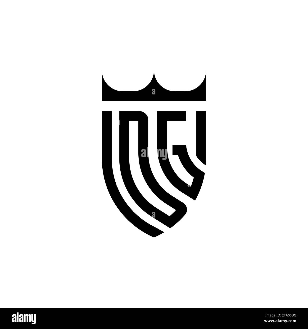 DG Luxury erste Logobuchstaben in hochwertigem, professionellem Design, das gut gedruckt werden kann Stock Vektor