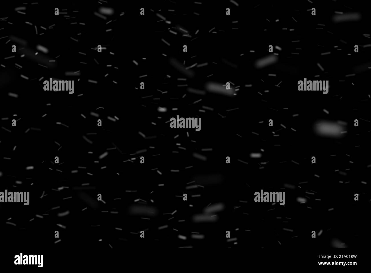 Abstrakte Staubpartikel Bewegung auf dunklem Hintergrund nahtlos bereit Stockfoto