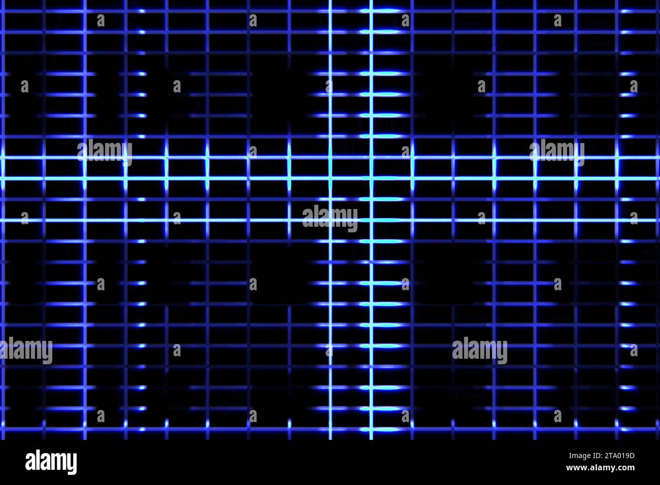 Abstrakte digitale vertikale und horizontale elettrische blaue Linien Hintergrundbewegung, nahtlose Loop-fähige Animationstechnologie Stockfoto