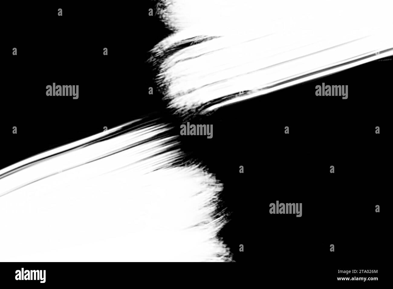 Abstrakter Pinselstrich schwarz-weißer Übergangshintergrund, Farbspritzer Illustration Stockfoto