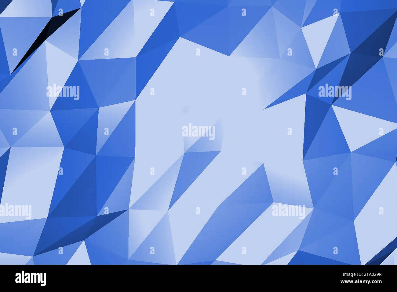 Abstrakte digitale geometrische Form blauer Hintergrund, moderner Stil Stockfoto