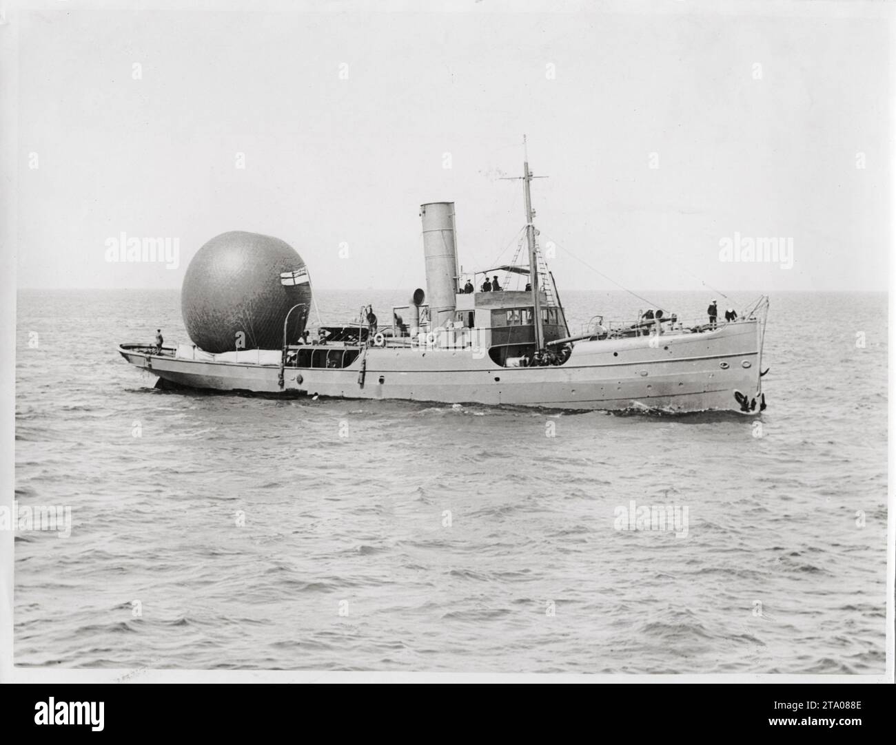 1. Weltkrieg - Ein Ballonschiff Stockfoto
