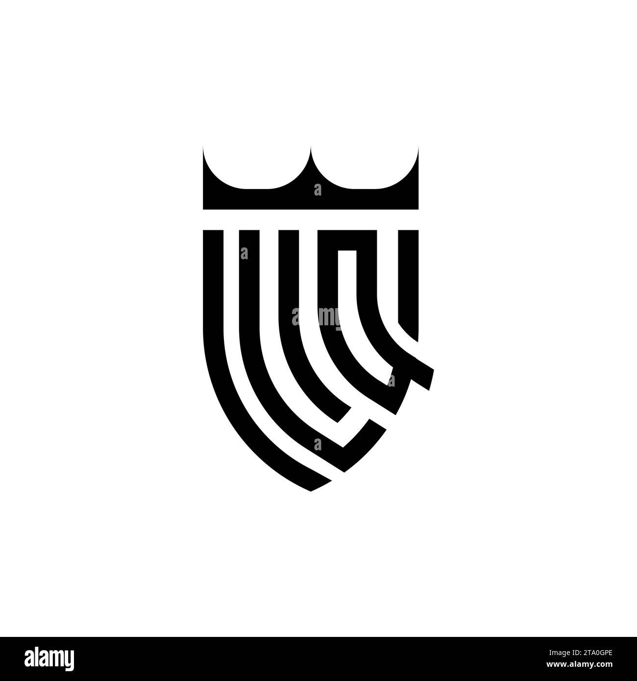 LQ Luxury Initial-Logobuchstaben in hochwertigem, professionellem Design, das gut ausdruckt Stock Vektor