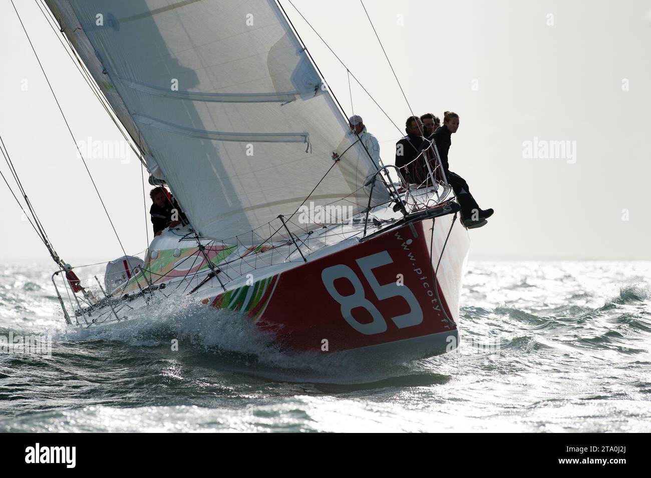 SEGELN - MONDIAL CLASS 40 2012 - LA ROCHELLE (FRA) - 03/10/2012 - FOTO OLIVIER BLANCHET / DPPI - GROUPE PICOTY - SKIPPER / JACQUES FOURNIER (FRA85) Stockfoto