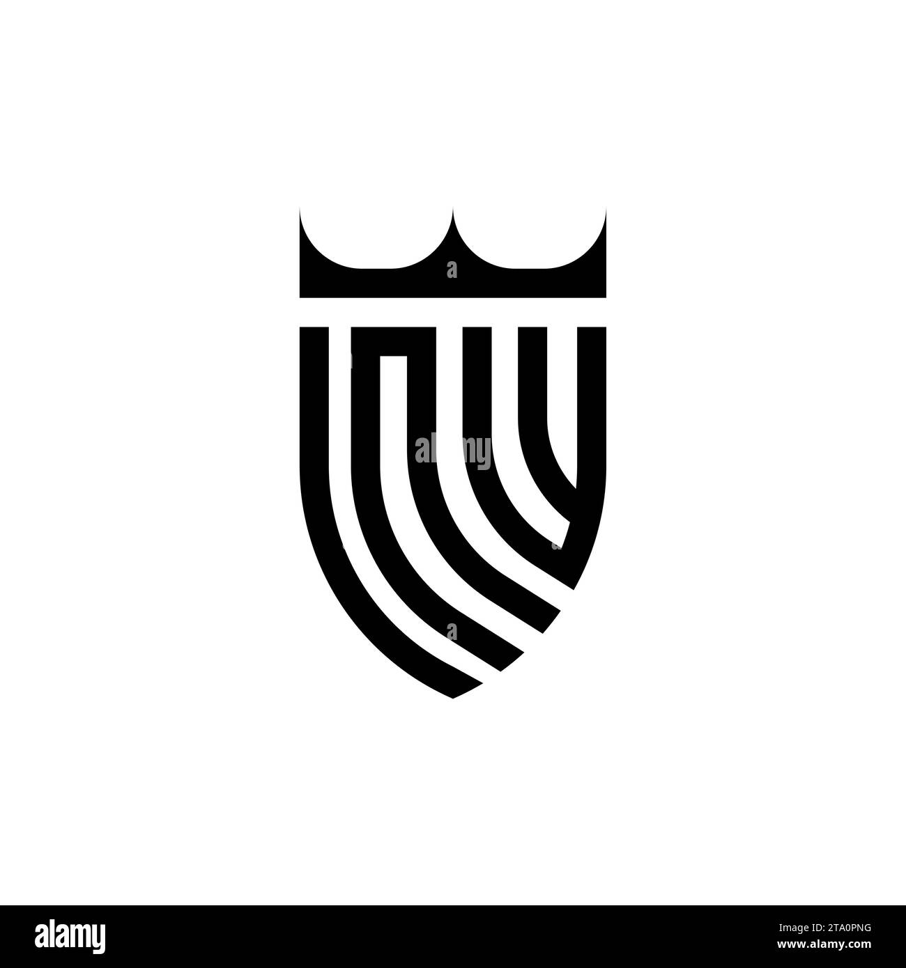 NW Luxury Initial-Logobuchstaben in hochwertigem, professionellem Design, das gut ausdruckt Stock Vektor