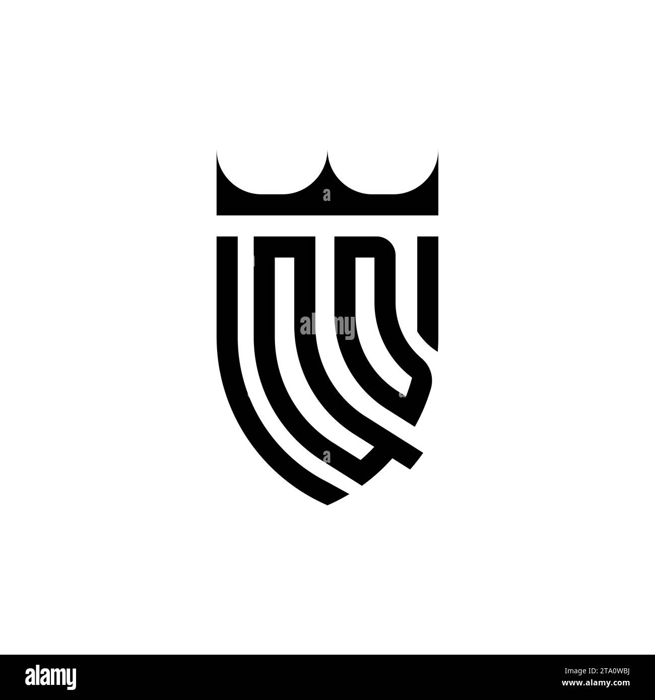 QD Luxury Initial-Logobuchstaben in hochwertigem, professionellem Design, das gut ausdruckt Stock Vektor