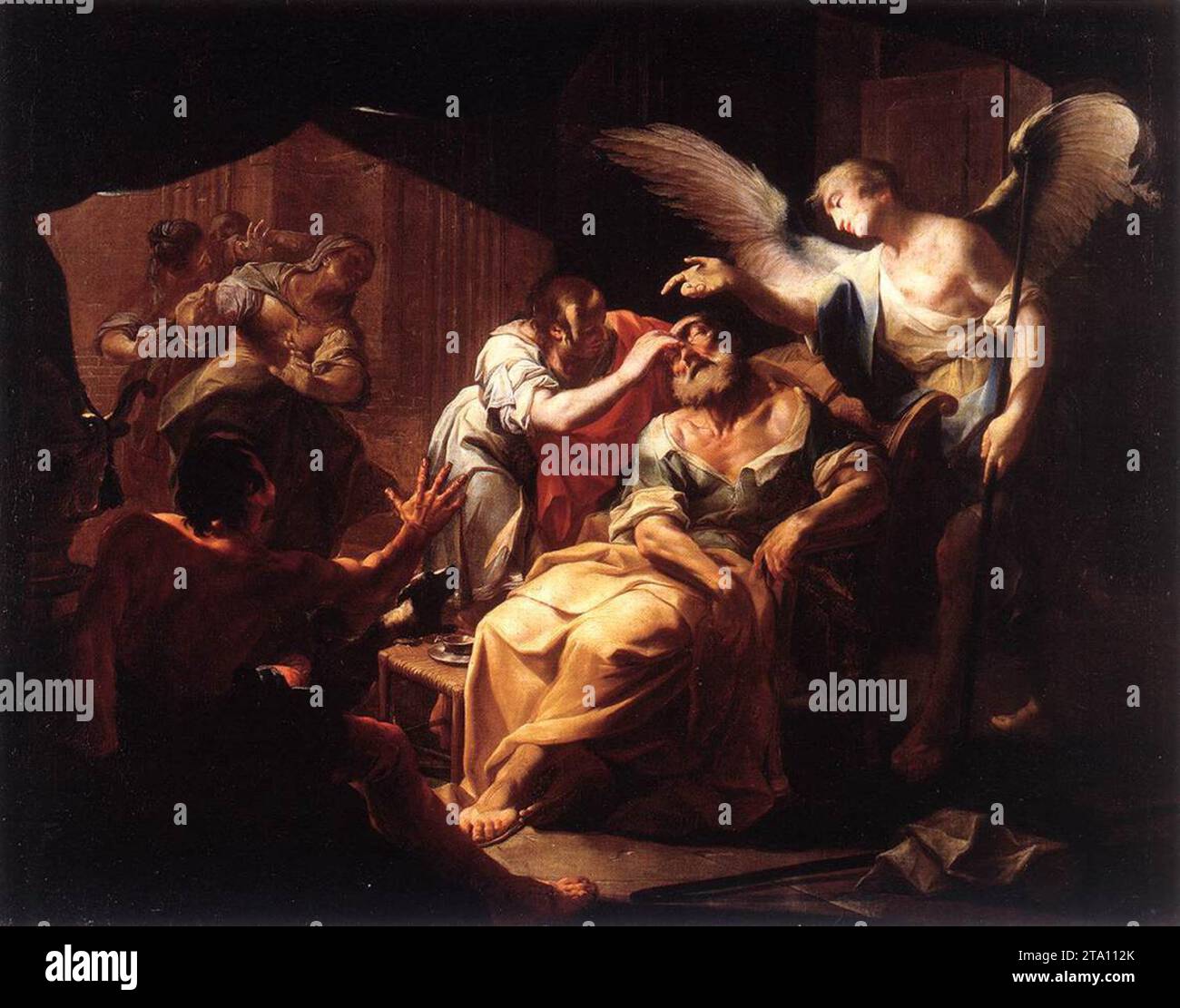 Heilung des alten Tobit - von Paul Troger Stockfoto