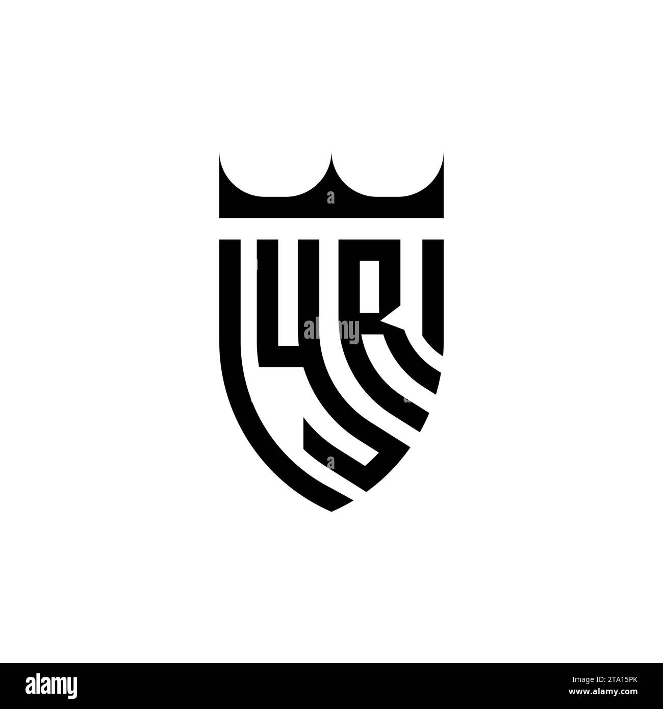 YR Luxury Initial-Logobuchstaben in hochwertigem, professionellem Design, das gut ausdruckt Stock Vektor