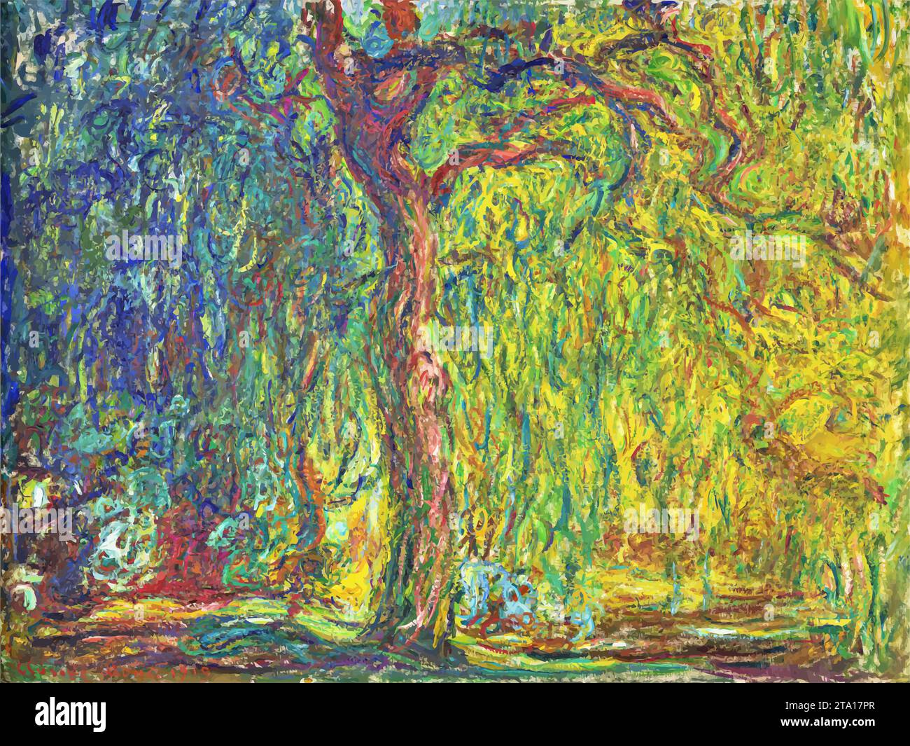 Weping Willow, 1918: Claude Monet Stock Vektor