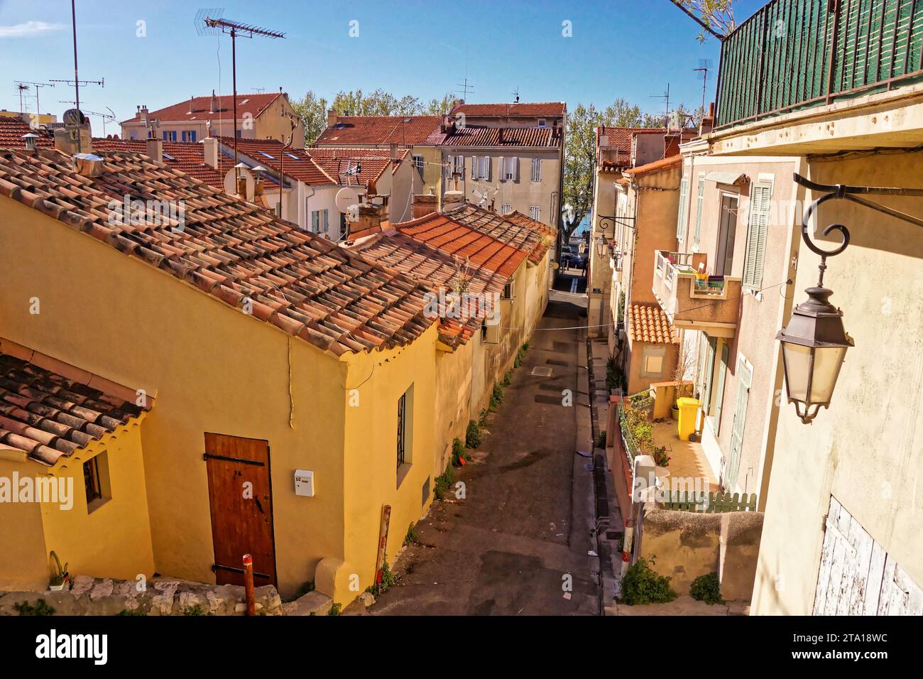 série de photographies sur le petit Port de pêche de l’Estaque, un quartier du nord de Marseille Stockfoto
