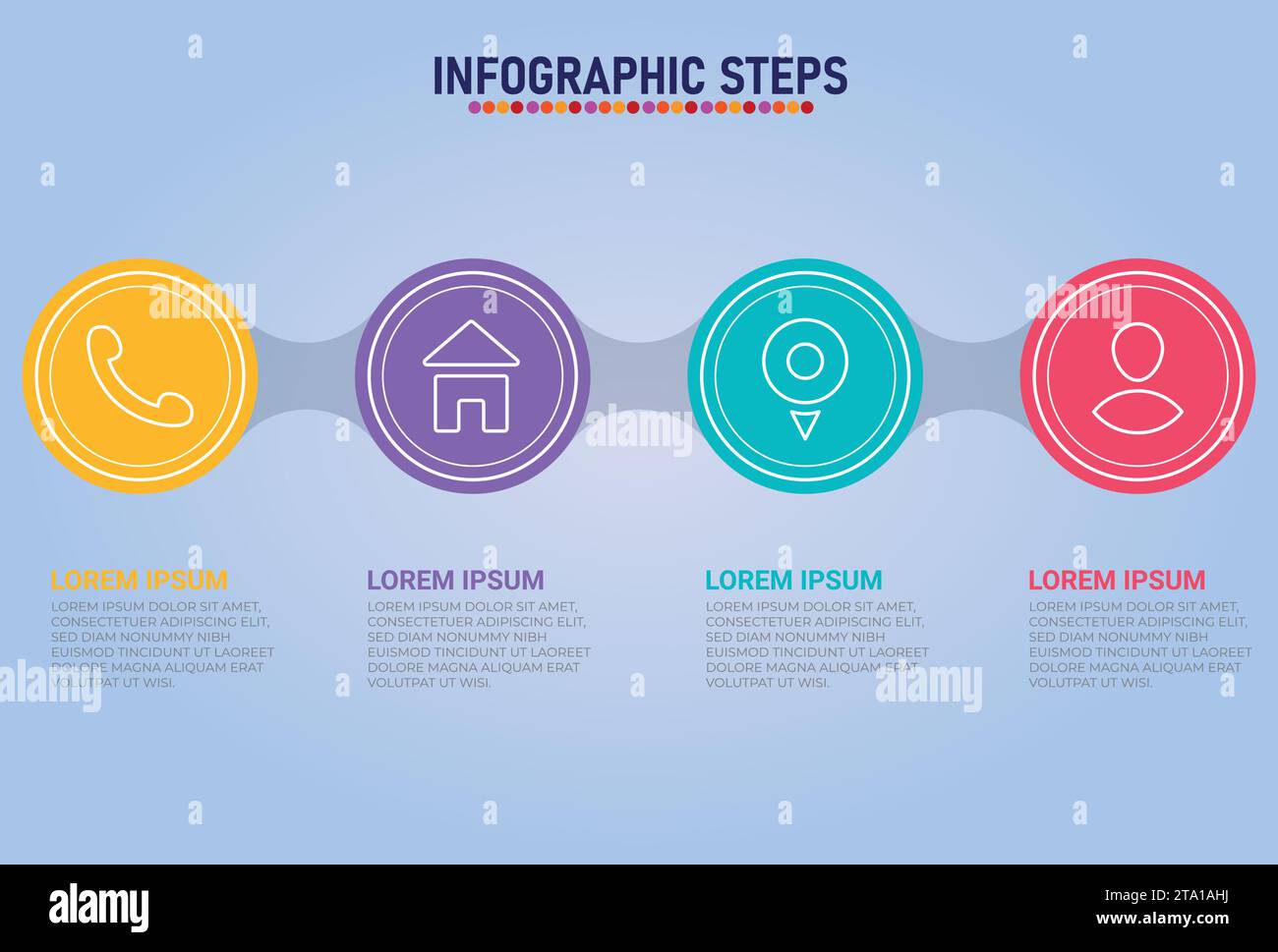 Infografik-Design-Vektor und Marketing-Symbole können für Workflow-Layout, Diagramm und Jahresbericht verwendet werden. Geschäftskonzept mit 3, 4, 5; 6, 7 und 8 Schritten. Stock Vektor