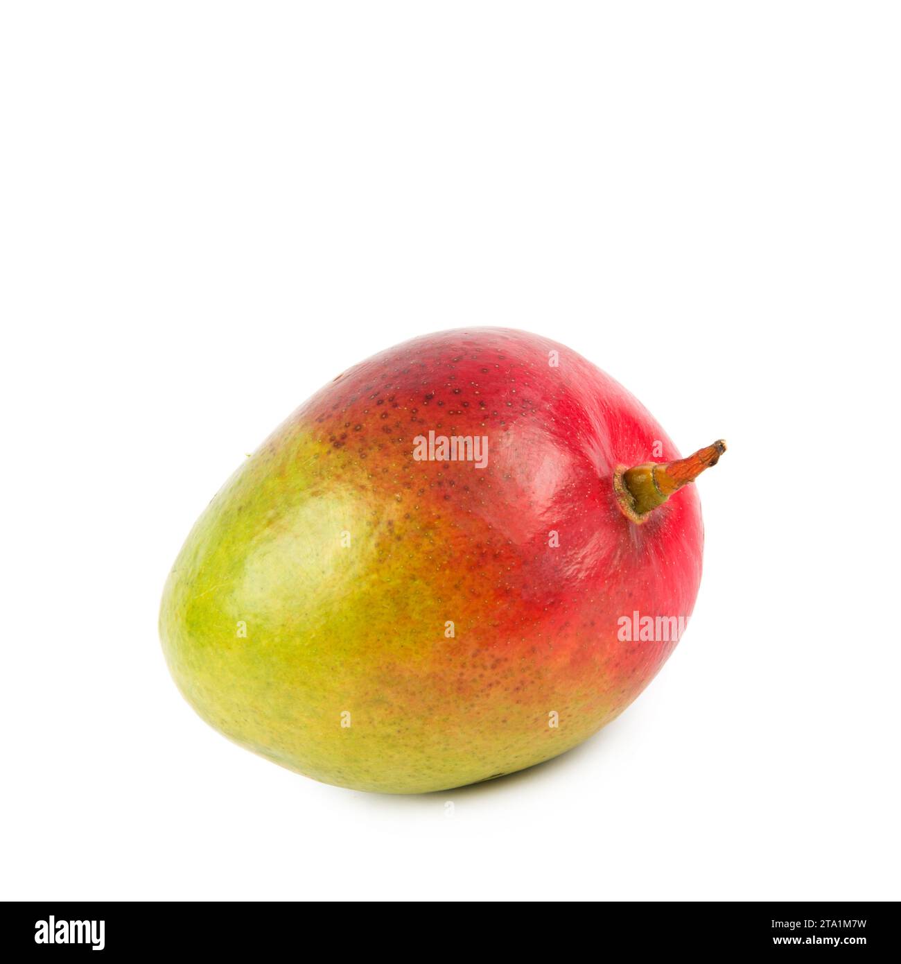 Reife mango Obst auf weißem Hintergrund. Stockfoto