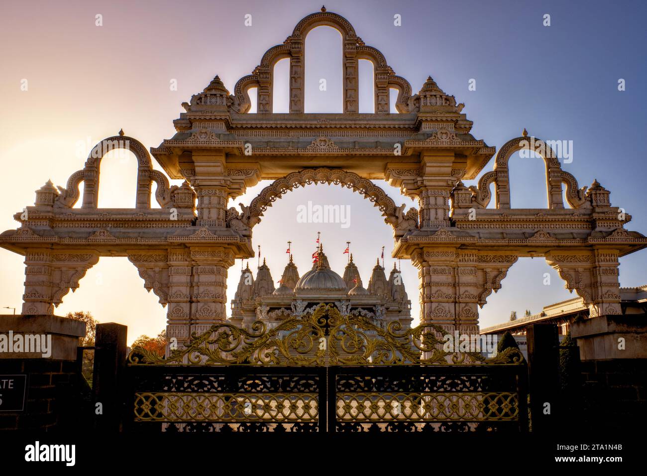 BAP Shri Swaminarayan Mandir, Neasden, Borough of Brent, London, England, UK Stockfoto