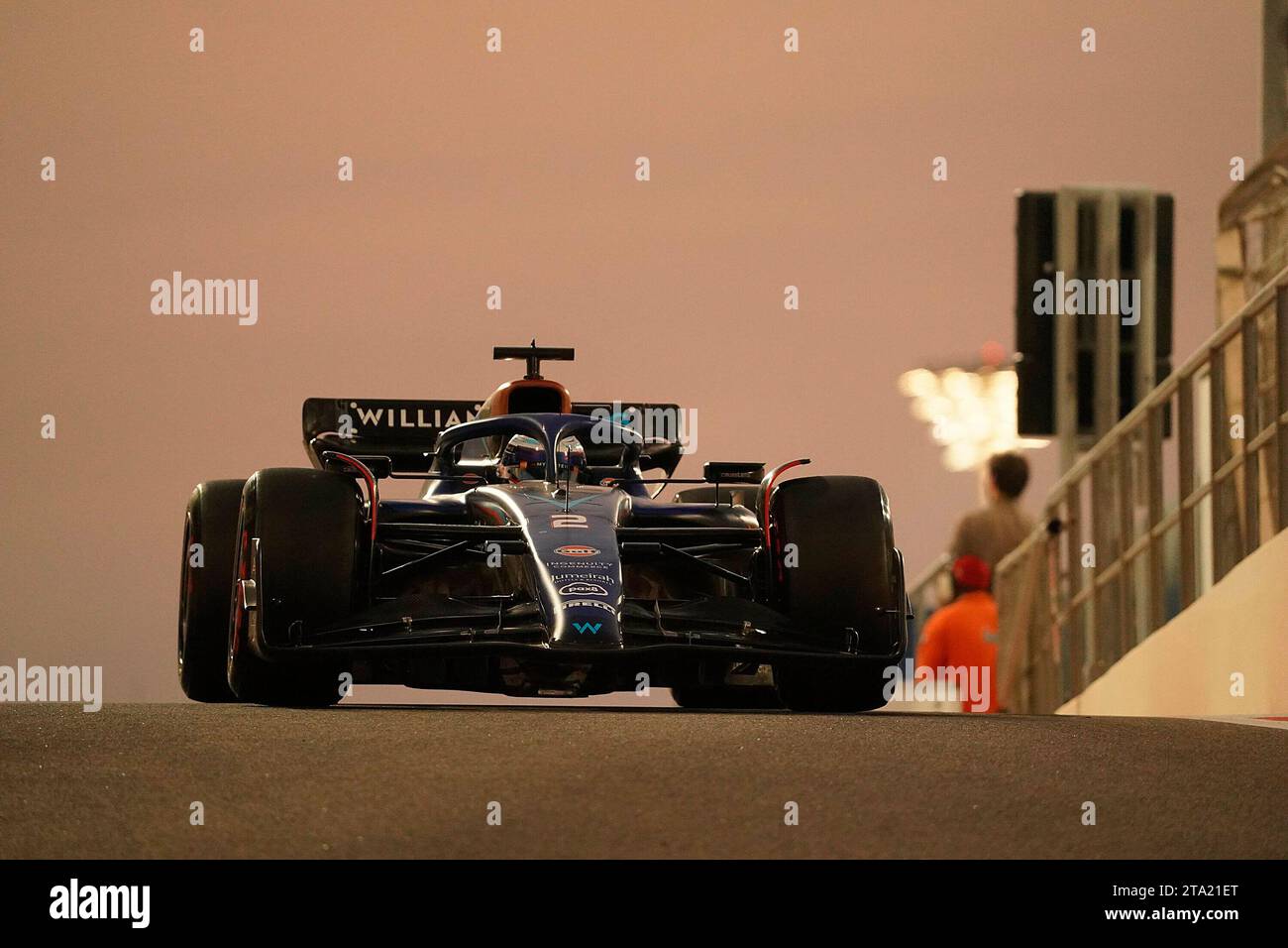 28. November 2023, Yas Marina Circuit, Abu Dhabi, Formel 1 Abu Dhabi Test 2023, im Bild Logan Sargeant (USA), Williams Racing Stockfoto