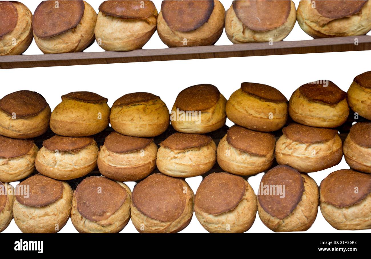 Isoliertes Brot für nahrhafte Lebensmittel Stockfoto