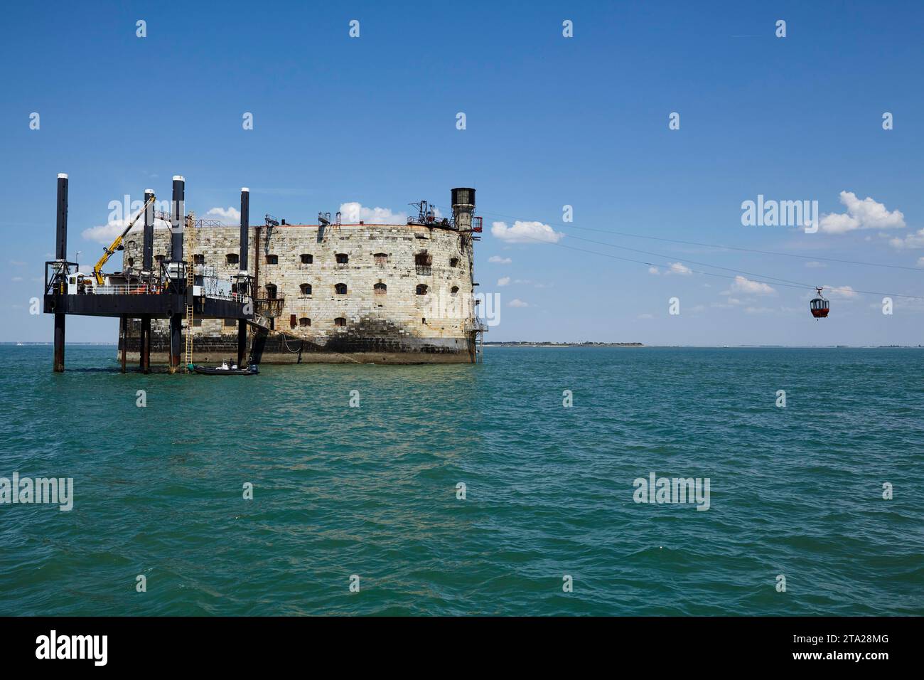 Fort Boyard Festung in der Nähe von Ile-d'Aix, Charente-Maritime, Frankreich Stockfoto