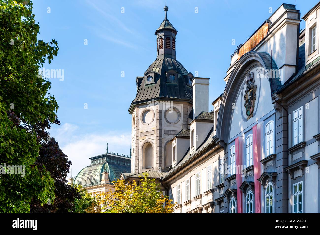 Wissenschaftliche Bibliothek im ehemaligen Dominikanerkloster in Pilsen, Tschechien Stockfoto