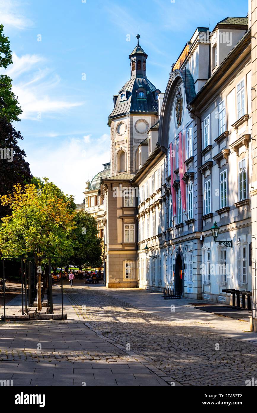 Wissenschaftliche Bibliothek im ehemaligen Dominikanerkloster in Pilsen, Tschechien Stockfoto