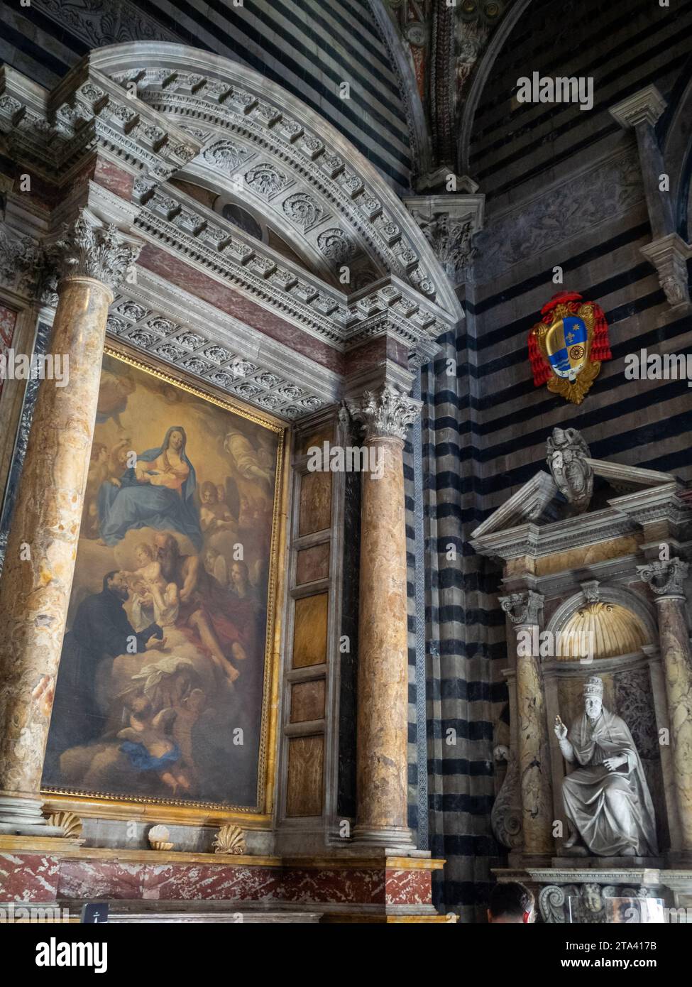 Saint Cajetan bei Domenico Maria Canuti, Kathedrale von Siena Stockfoto