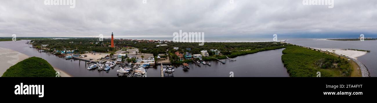 Schönes Landschaftsfoto von Ponce Inlet Florida Print Stockfoto