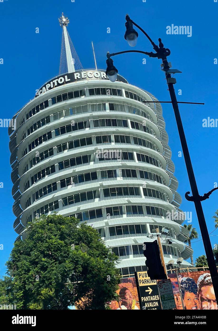 Capitol Records building in Hollywood, CA Stockfoto