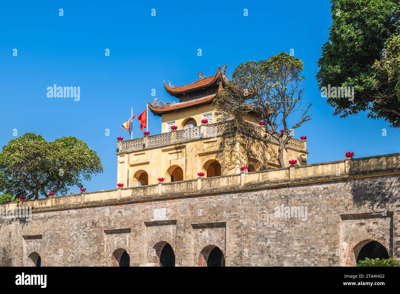 Kaiserliche Zitadelle von Thang Long im Zentrum von Hanoi, Vietnam. Stockfoto