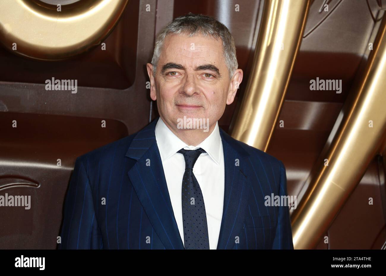 London, Großbritannien. November 2023. Rowan Atkinson besucht die „Wonka“-Weltpremiere in der Royal Festival Hall in London. Quelle: SOPA Images Limited/Alamy Live News Stockfoto