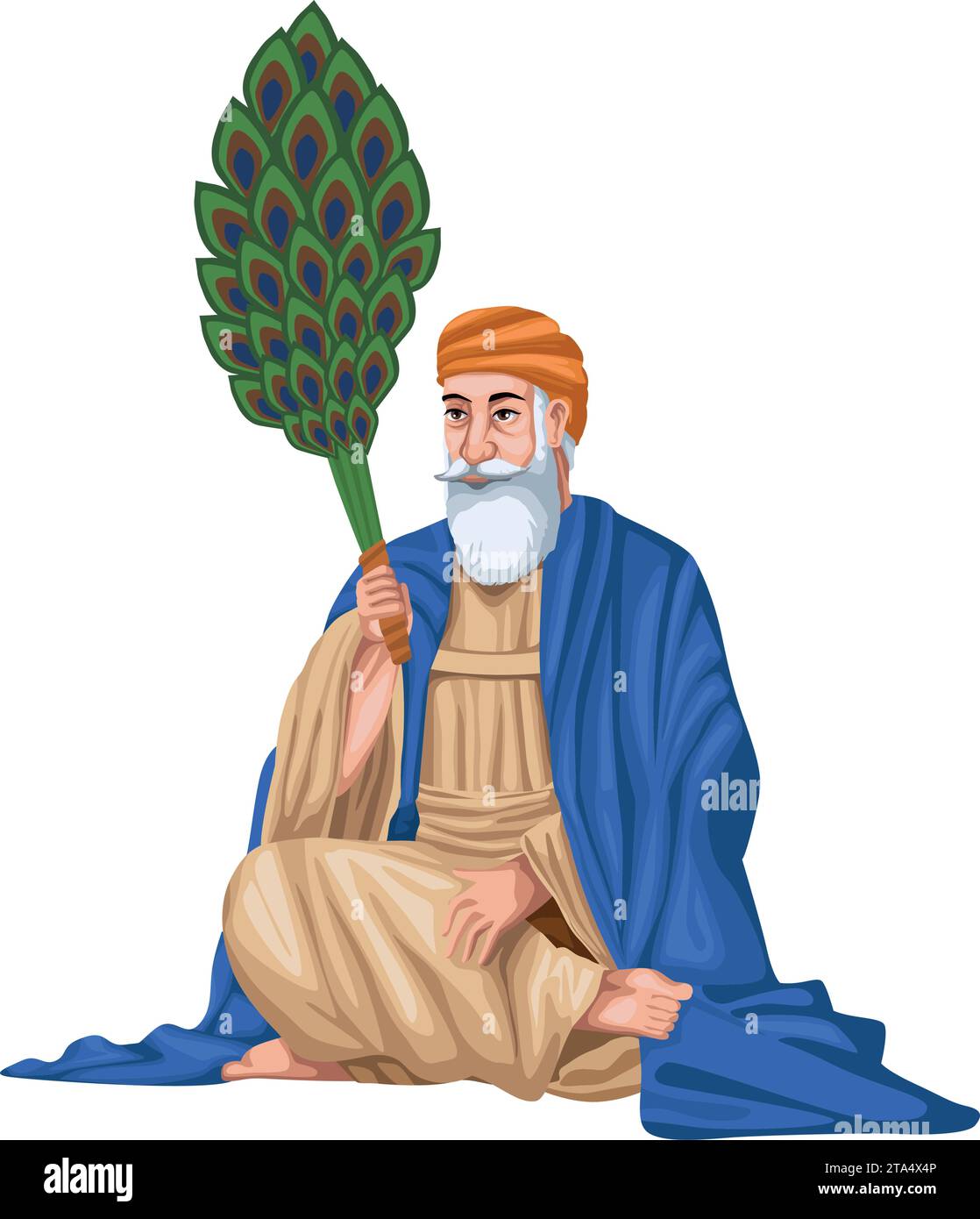 Guru nanak jayanti indianer Stock Vektor