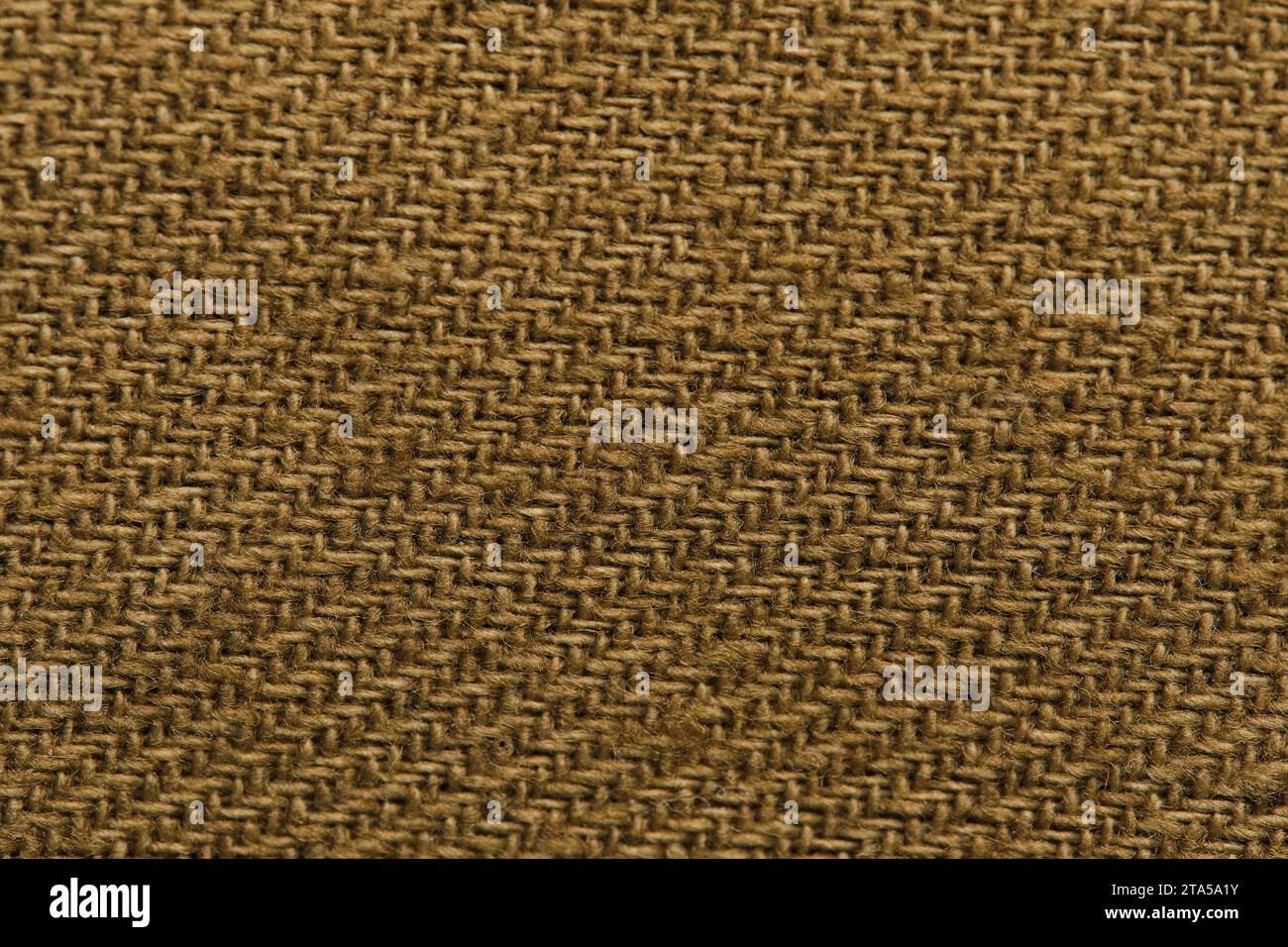 Textur brauner Stoff in Makrofoto Stockfoto