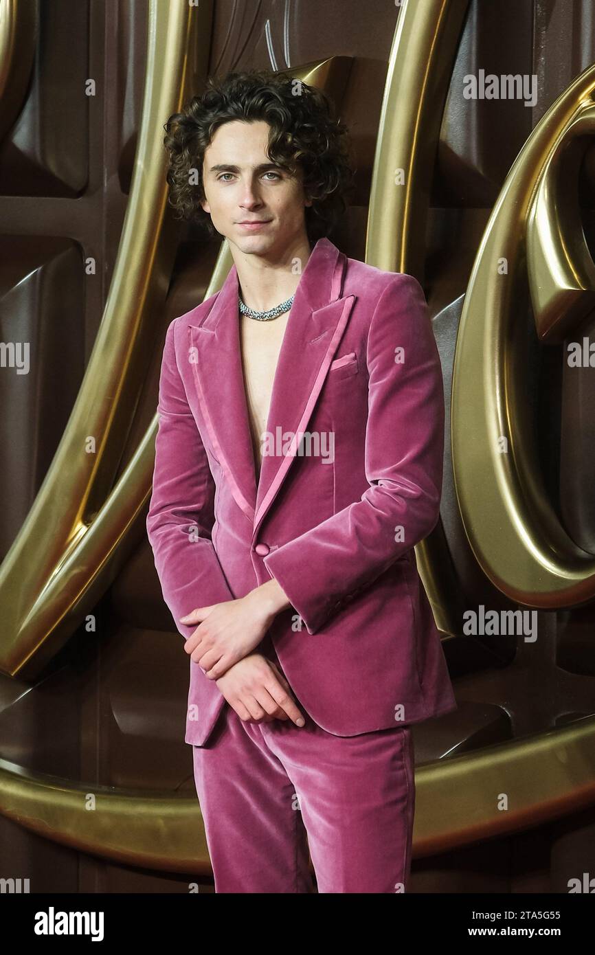 London, Großbritannien. Fotografiert bei der Weltpremiere von Wonka in der Royal Festival Hall am 28 . November 2023 . Bild von Julie Edwards. Quelle: JEP Celebrity Photos/Alamy Live News Stockfoto