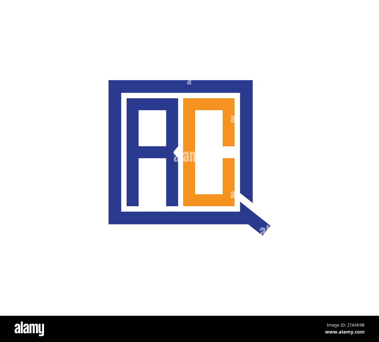 QRC-Logo-Design-Vektorvorlage Stock Vektor