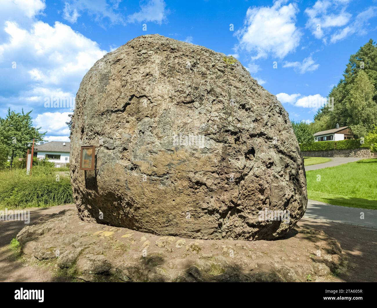Lavabombe in Strohn, Vulkaneifel, Rheinland-Pfalz, Deutschland Stockfoto