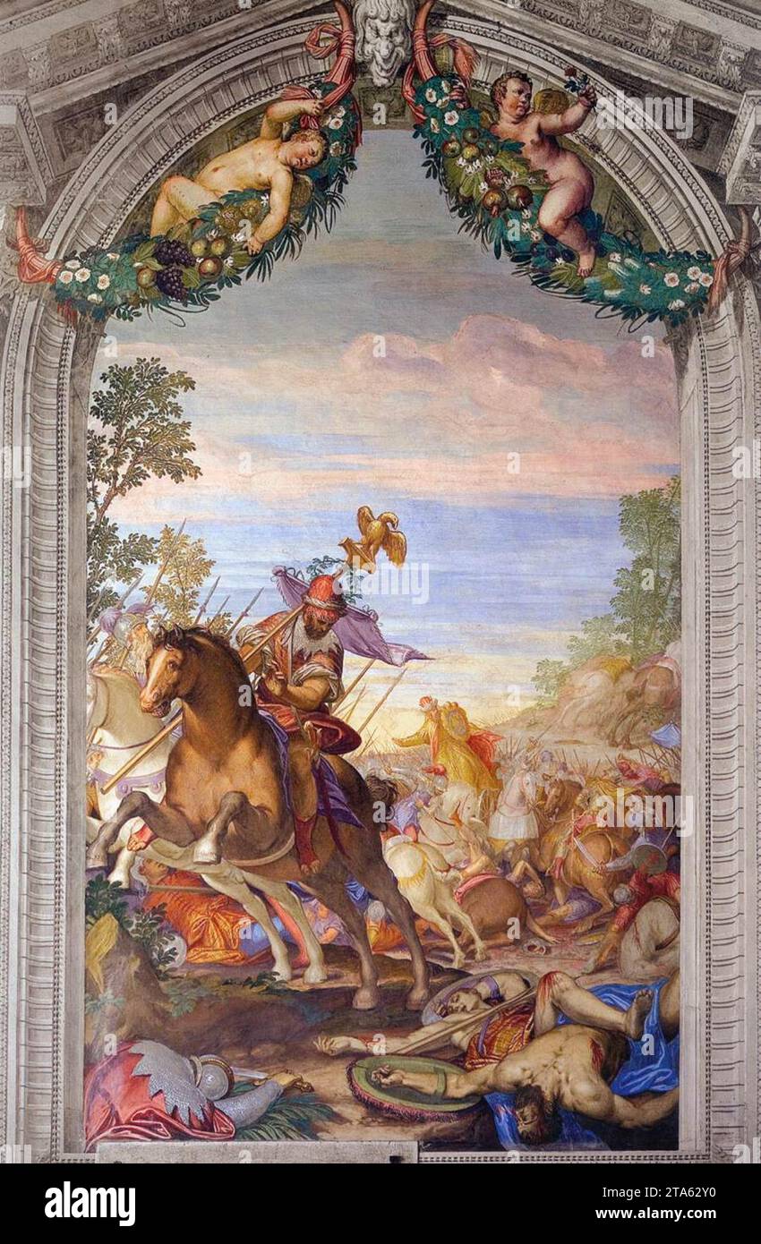 Episode aus dem Leben Alexanders des Großen 1561-65 von Giovanni Battista Zelotti Stockfoto