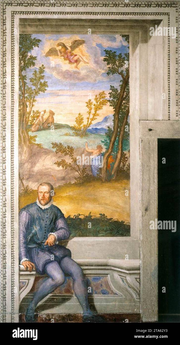 Girolamo Godi 1561-65 von Giovanni Battista Zelotti Stockfoto