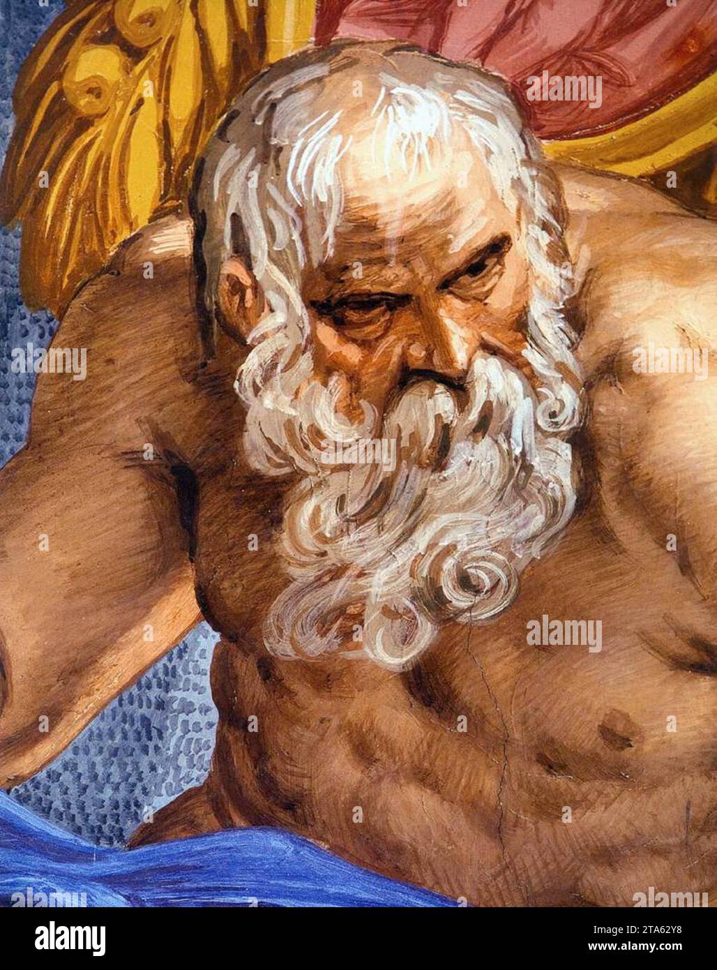 Fresken in der Halle der Künste (Detail) 1561-65 von Giovanni Battista Zelotti Stockfoto