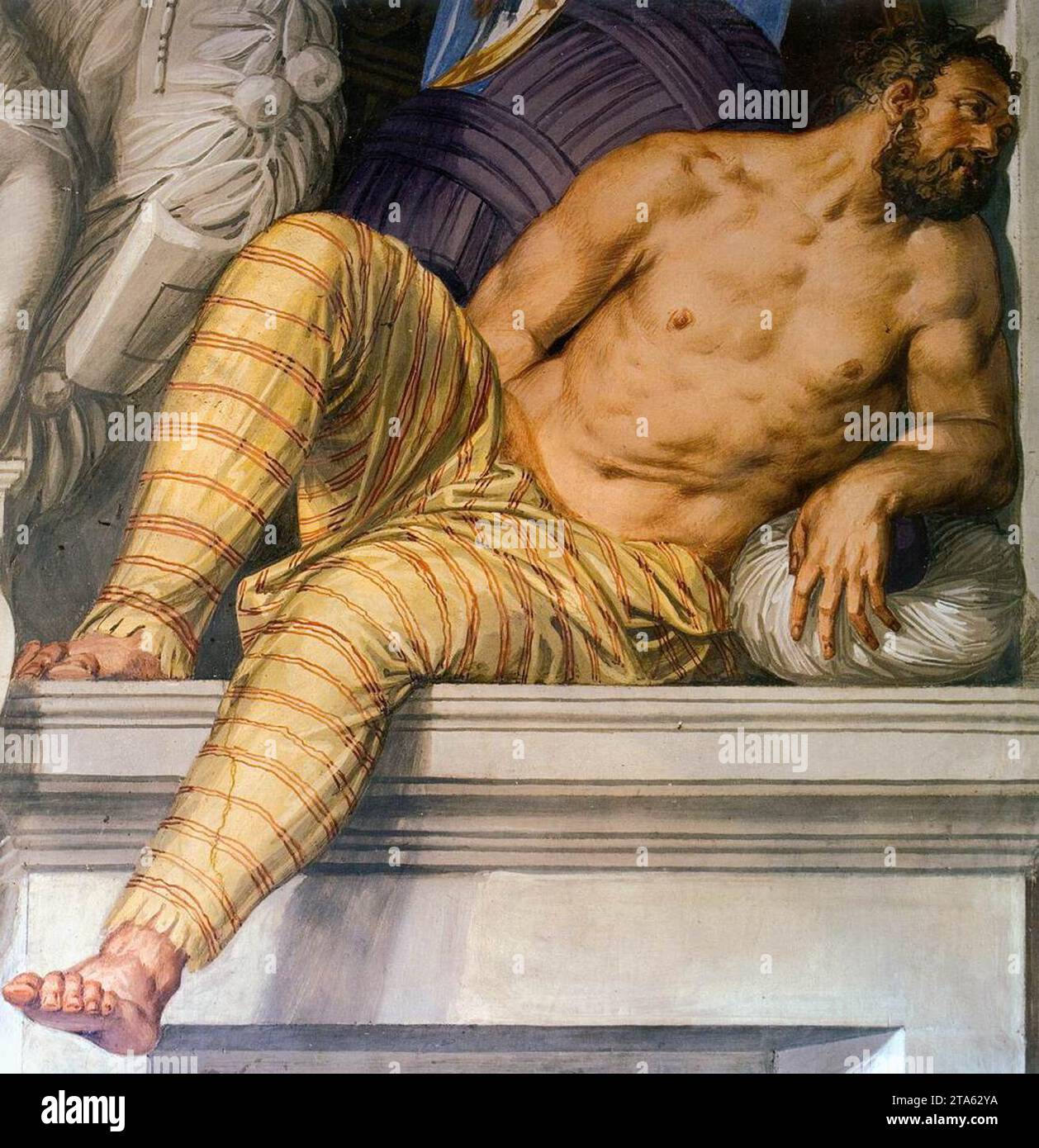 Fresken in der Halle der Künste (Detail) 1561-65 von Giovanni Battista Zelotti Stockfoto