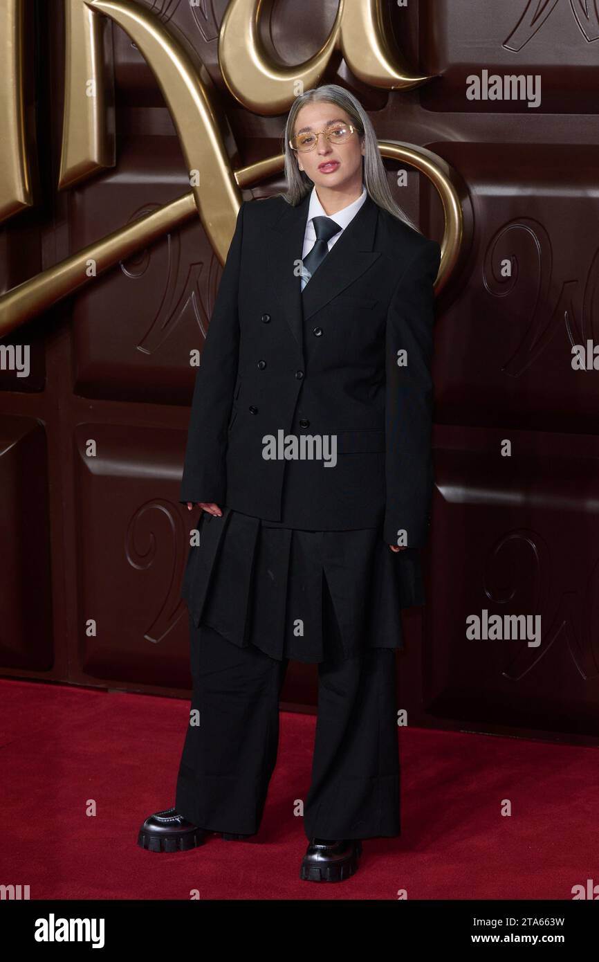 London, UK . November 2023 . Harriet Rose, dargestellt bei der Weltpremiere von WONKA in der Royal Festival Hall. Quelle: Alan D West/Alamy Live News Stockfoto