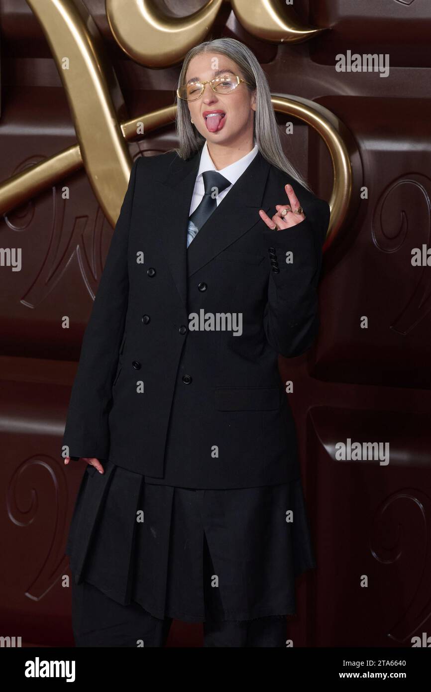 London, UK . November 2023 . Harriet Rose, dargestellt bei der Weltpremiere von WONKA in der Royal Festival Hall. Quelle: Alan D West/Alamy Live News Stockfoto