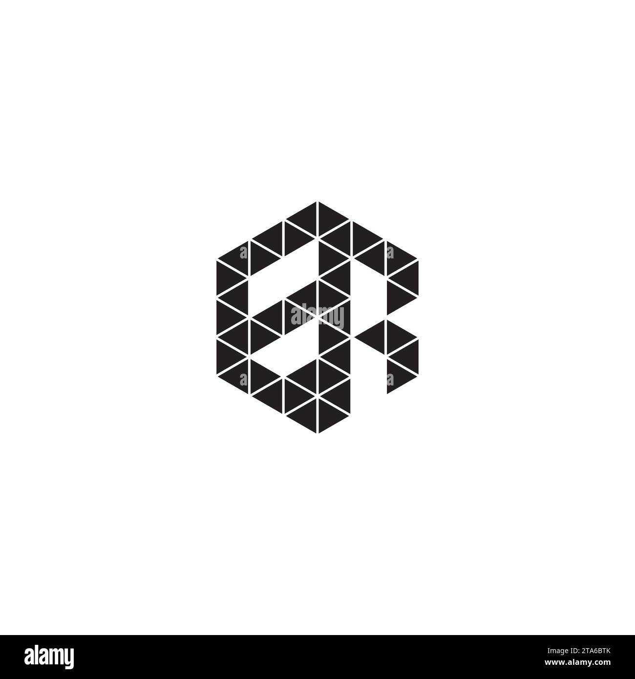 Erste Logobuchstaben in hochwertigem, professionellem Design, das auf allen Druckmedien gut gedruckt werden kann Stock Vektor