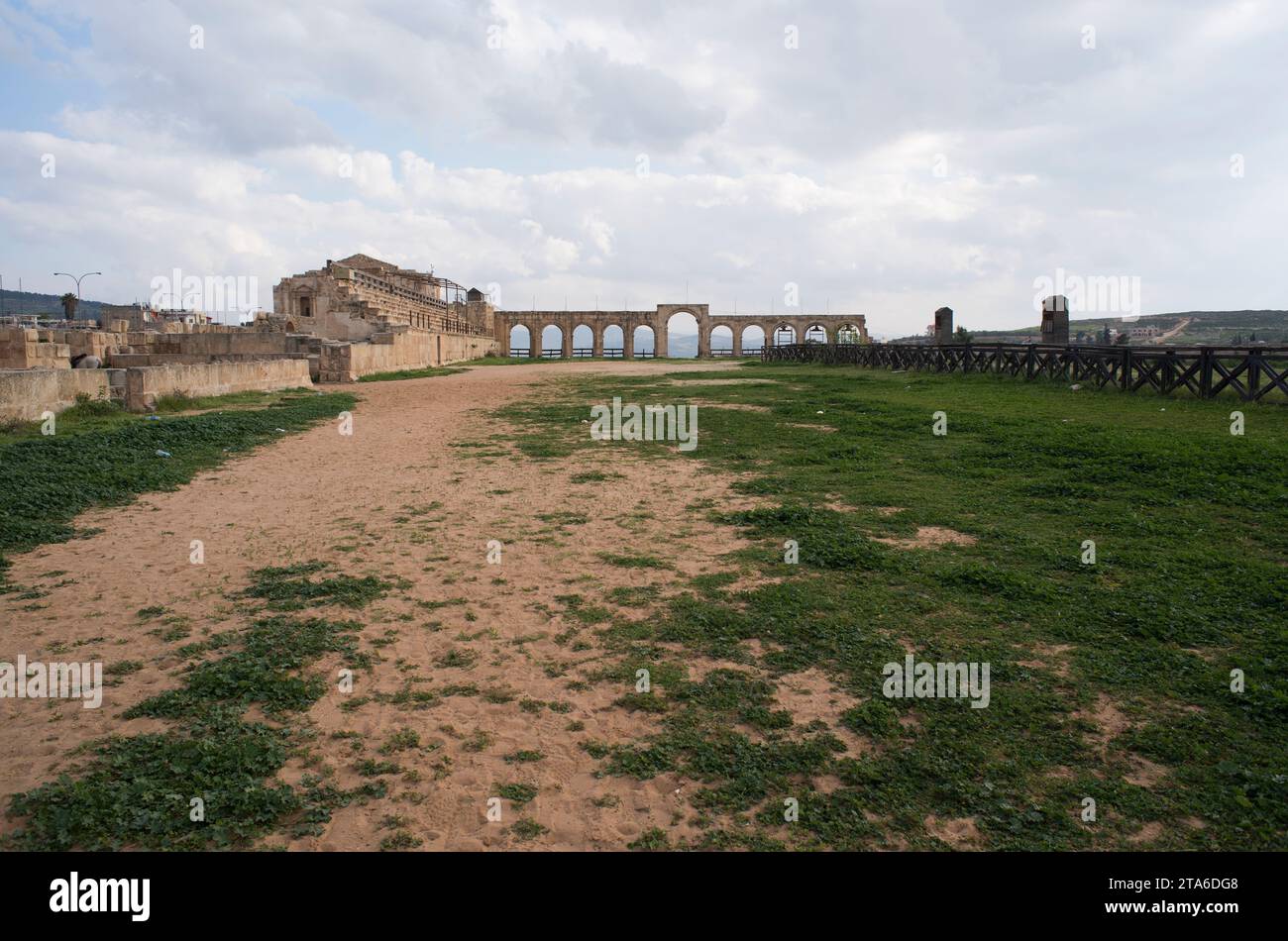 Jerash, römisches hippodrom (2.-3. Jahrhundert). Jordanien. Stockfoto