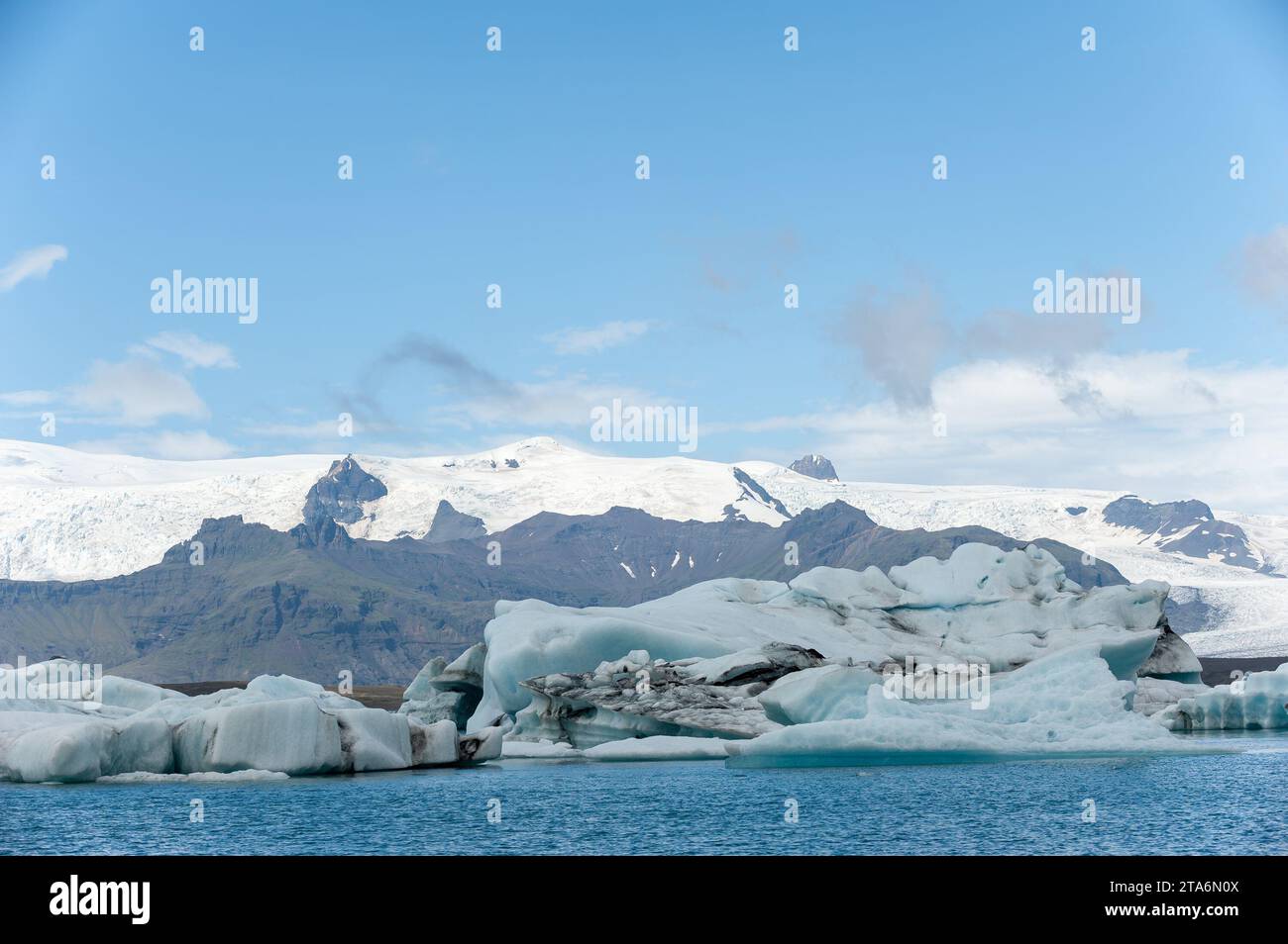 Jökulsárlón, Vatnajökull-Nationalpark, Island Stockfoto