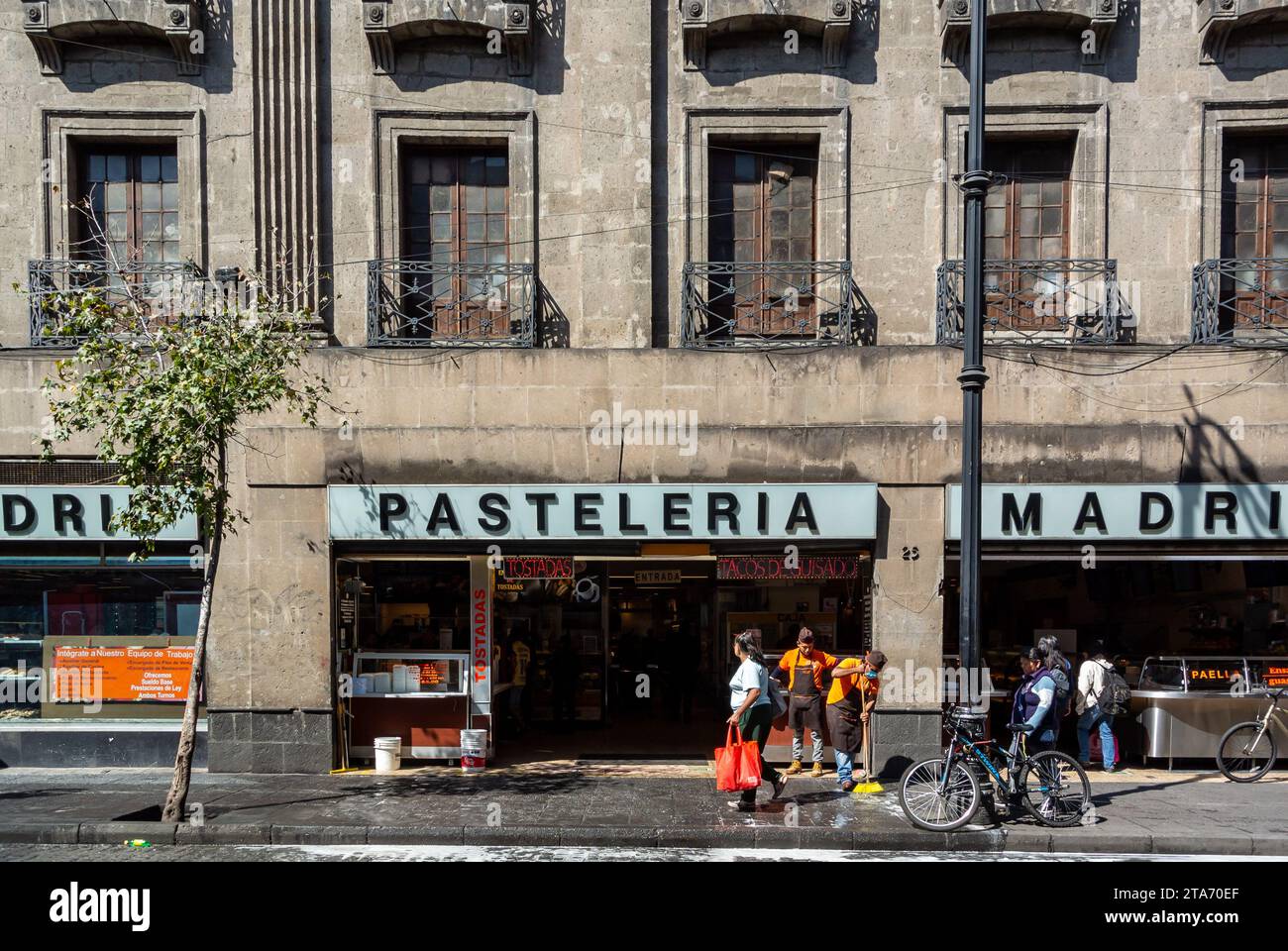 Mexiko-Stadt, CDMX, Mexiko, Pasteleria Madrid ist eine Cafeteria und ein Restaurant im Zentrum von Mexiko-Stadt, nur redaktionell. Stockfoto