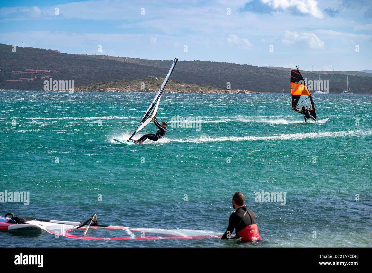 Giornata ventosa in Sardegna - windiger Tag auf Sardinien Stockfoto