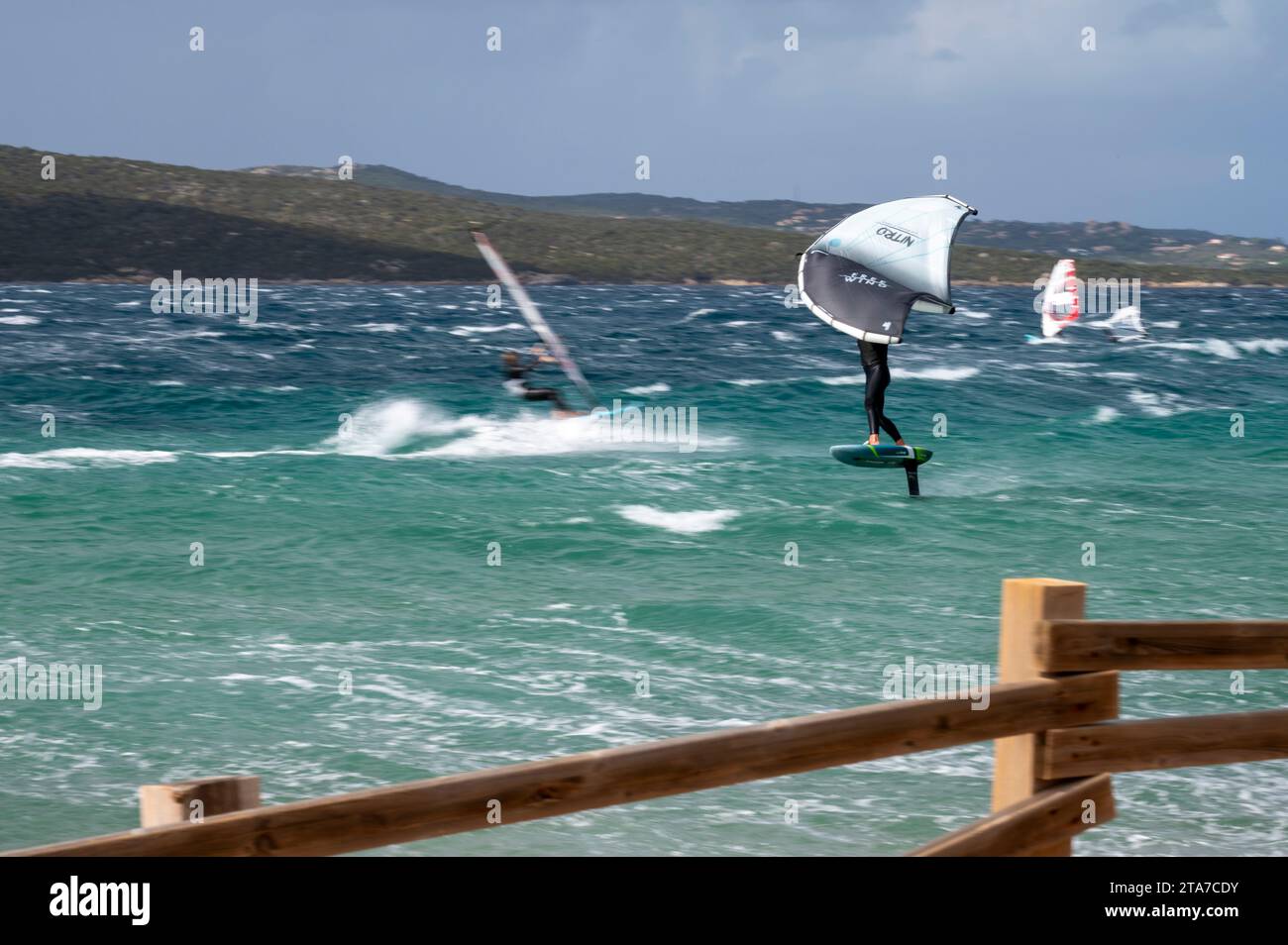 Giornata ventosa in Sardegna - windiger Tag auf Sardinien Stockfoto